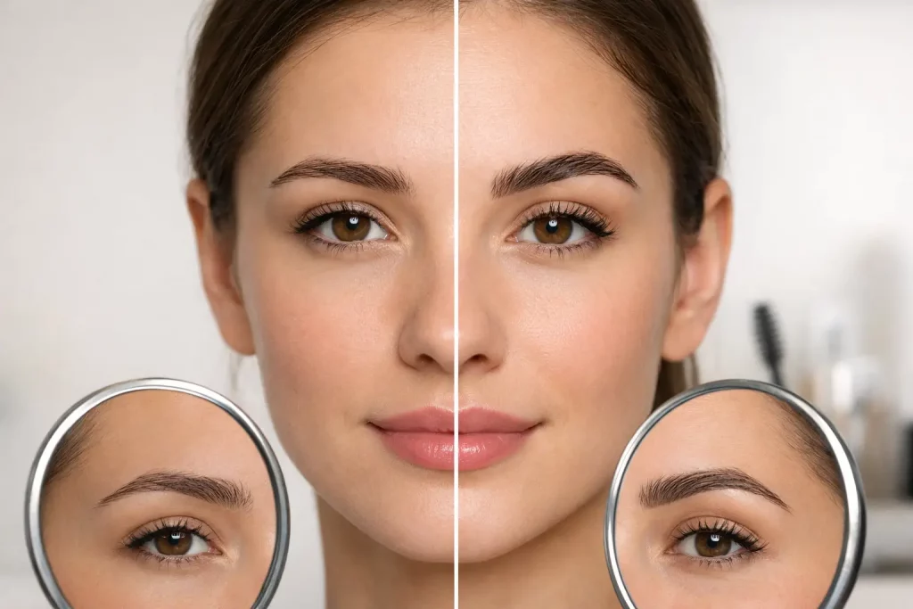 Brow Lamination Before and After Results