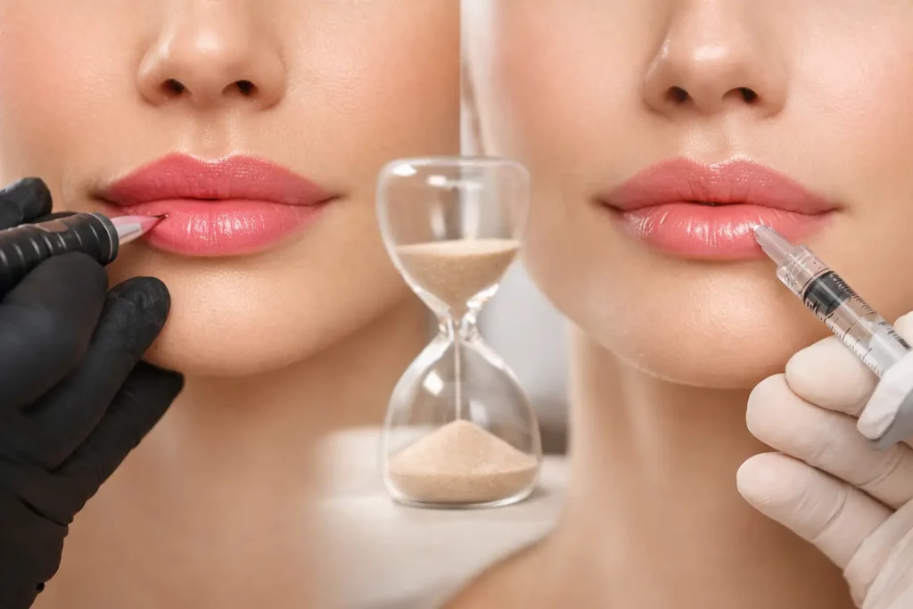 How Long Between Lip Blush and Lip Filler?